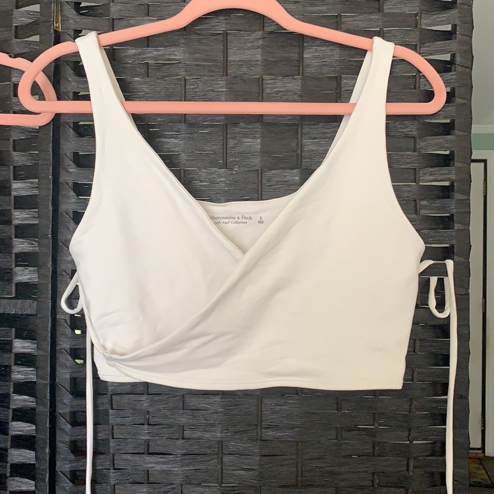 White front criss-cross top